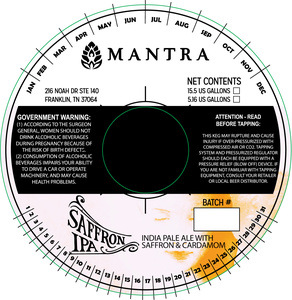 Mantra Artisan Ales Saffron IPA