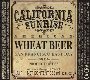 California Sunrise American Wheat Beer