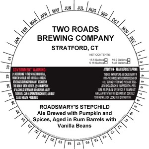 Two Roads Brewing Company Roadsmary's Stepchild July 2017