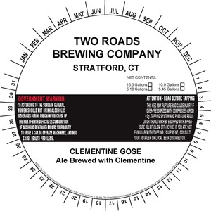 Two Roads Brewing Company Clementine Gose
