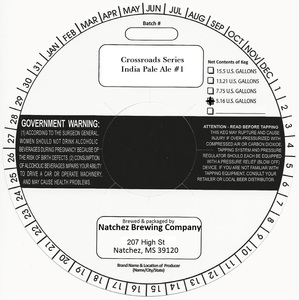 Crossroads Series India Pale Ale #1 July 2017