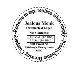 Jealous Monk Oktoberfest Lager August 2017