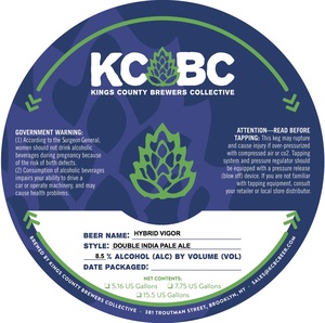 Kings County Brewers Collective Hybrid Vigor August 2017