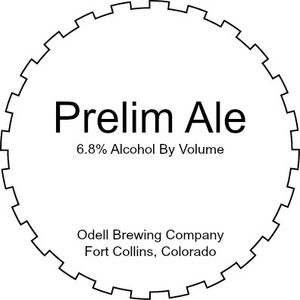 Odell Brewing Company Prelim Ale