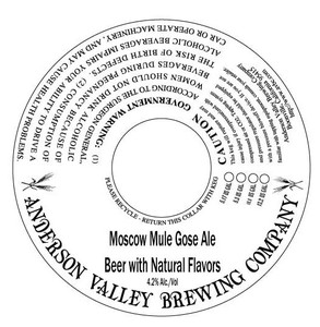 Anderson Valley Brewing Company Moscow Mule Gose