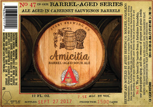Avery Brewing Co. Amicitia August 2017