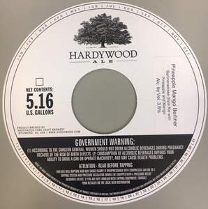 Hardywood Pineapple Mango Berliner August 2017