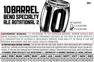 10 Barrel Brewing Co. Rotational 2 August 2017