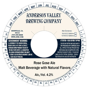 Anderson Valley Brewing Company Rose Gose