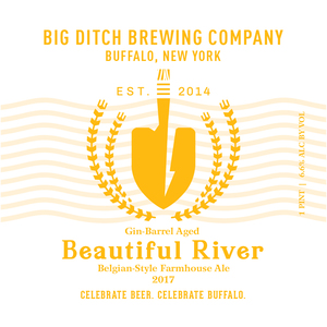 Gin-barrel Aged Beautiful River Belgian-style Farmhouse Ale July 2017