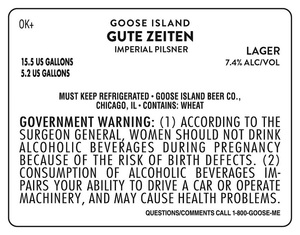 Goose Island Gute Zeigen