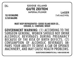 Goose Island Gute Zeigen