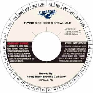 Flying Bison Red's Brown Ale August 2017