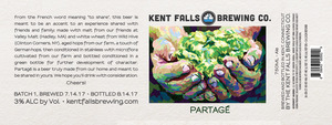 Partage Kent Falls Brewing Co. August 2017