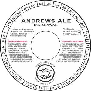 Friendship Brewing Company Andrews Ale August 2017