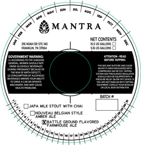 Mantra Artisan Ales Battleground