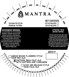 Mantra Artisan Ales Saffron IPA