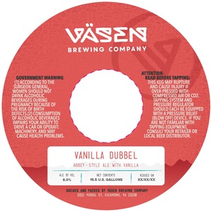 Vanilla Dubbel August 2017
