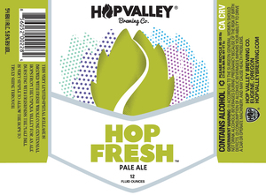 Hop Valley Brewing Co. Hop Fresh August 2017