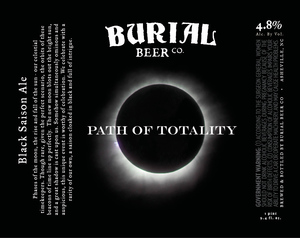 Burial Beer Co. Path Of Totality