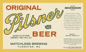 Matchless Original Pilsner