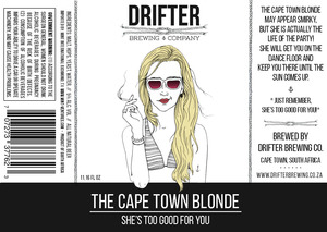 Drifter Brewing & Company The Cape Town Blonde