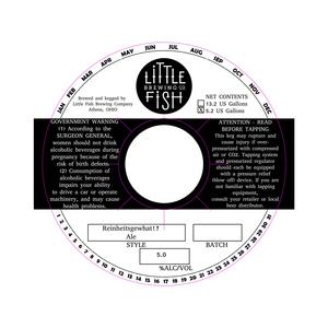 Little Fish Brewing Company Reinheitsgewhat!?
