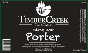 Black Bear Porter August 2017