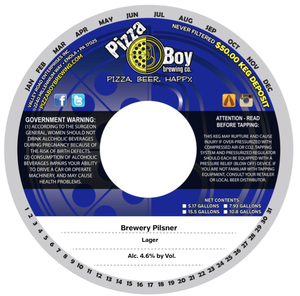 Pizza Boy Brewing Co. Brewery Pilsner