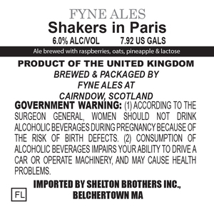 Fyne Ales Shakers In Paris August 2017