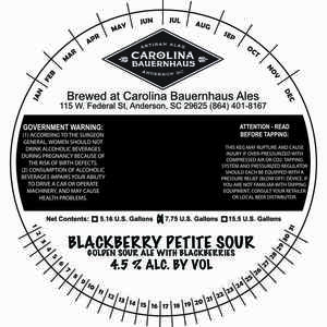 Blackberry Petite Sour Golden Sour Ale With Blackberries