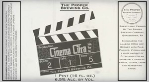 Cinema Citra India Pale Ale August 2017