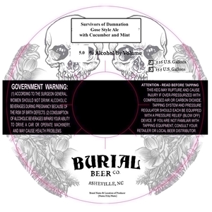 Burial Beer Co. Survivors Of Damnation