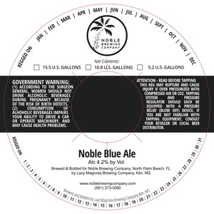 Noble Brewing Company Noble Blue Ale