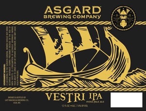 Asgard Brewing Company Vestri IPA August 2017