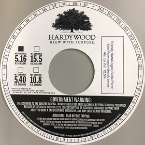 Hardywood Brandy Barrel-aged Baltic Porter