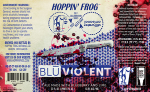 Hoppin' Frog Blu Violent August 2017