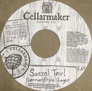 Cellarmaker Brewing Co. Saazel Tov!