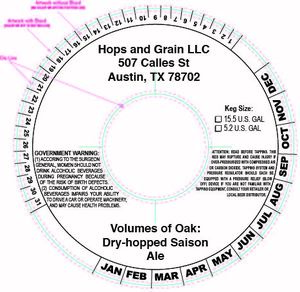 Volumes Of Oak Dry-hopped Saison August 2017