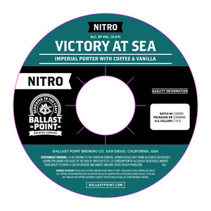 Ballast Point Nitro Victory At Sea August 2017