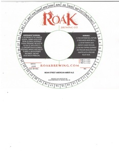 Roak Brewing Co Mean Street