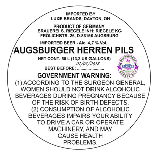 Riegele Augsburger Herren Pils