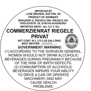 Riegele Commerzienrat Riegele Privat