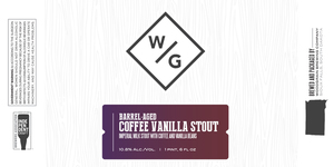 Woodgrain Brewing Company Barrel-aged Coffee Vanilla Stout August 2017