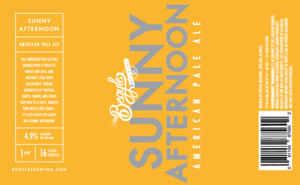 Begyle Brewing Sunny Afternoon August 2017