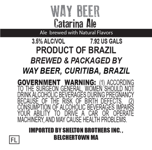 Way Beer Catarina Ale August 2017