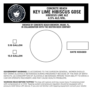 Concrete Beach Key Lime Hibiscus Gose