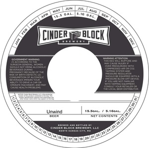 Cinder Block Brewery Unwind
