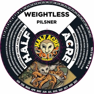 Half Acre Beer Co Weightless Pilsner