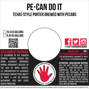 Left Hand Brewing Company Pe-can Do It